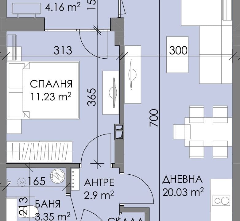 Жилищна сграда с магазини, гаражи